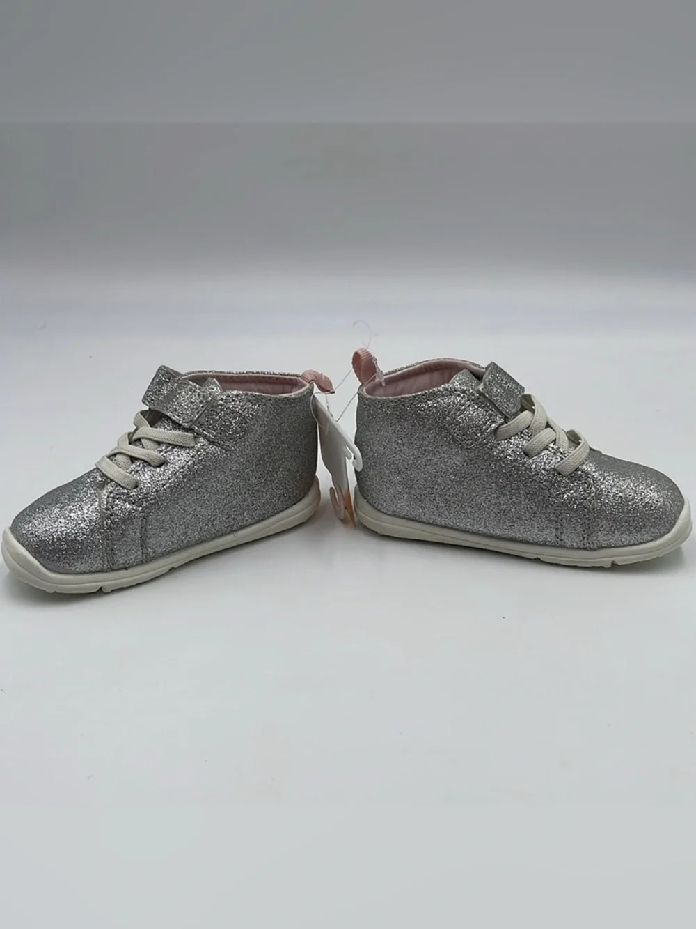 NWT Carter's Every Step Silver Glitter Shoes Size 6m